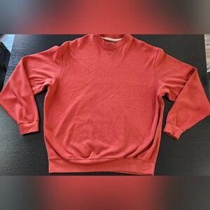Men's Ashworth Golf Pullover Sweatshirt Size 2XL Ez-tech Burnt Orange, mock neck